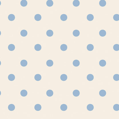 Button Spot Wallpaper - Blue - 125522 - Cath Kidston