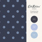 Button Spot Wallpaper - Navy - 125523 - Cath Kidston