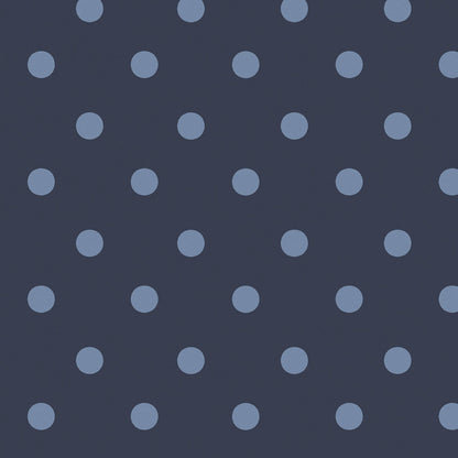 Button Spot Wallpaper - Navy - 125523 - Cath Kidston