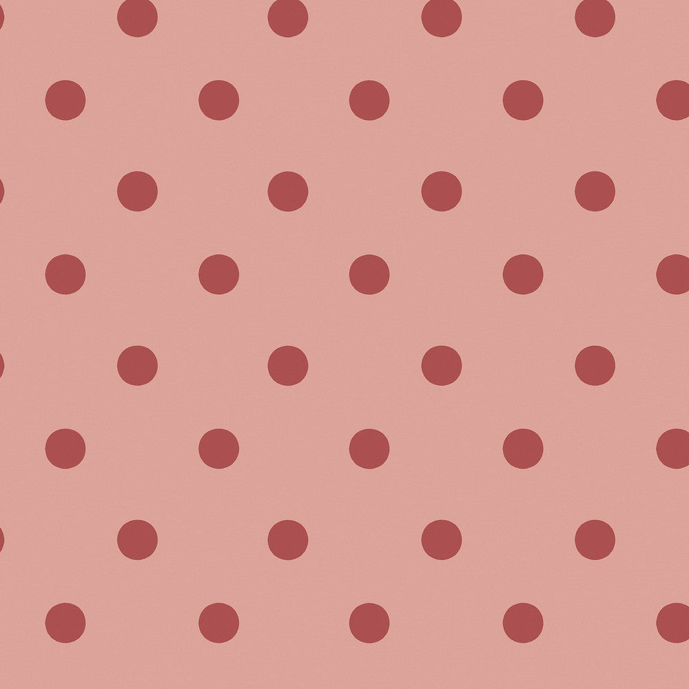 Button Spot Wallpaper - Pink & Red - 125521 - Cath Kidston