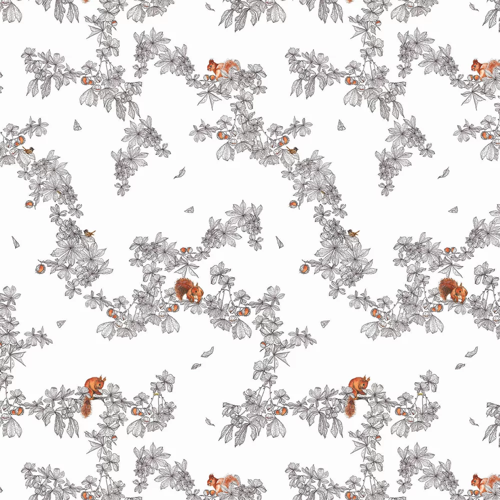 Conkers Wallpaper - Snow - Petronella Hall