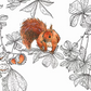 Conkers Wallpaper - Snow - Petronella Hall