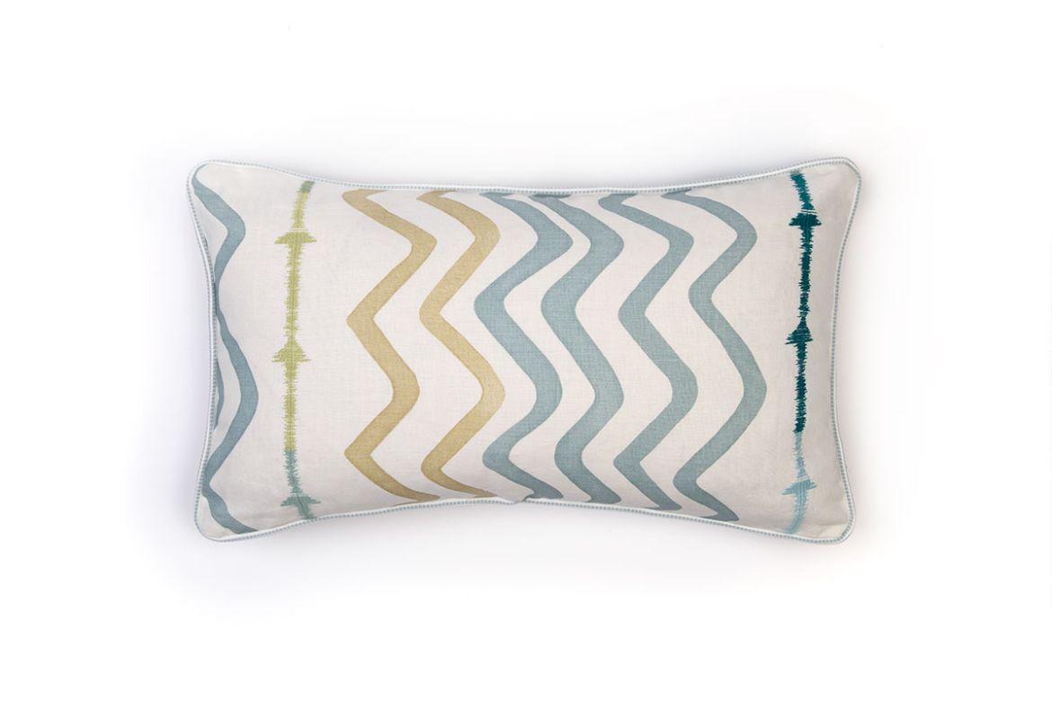 Rick Rack Sage Cushion