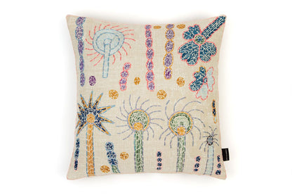 Refugee Craft Group Trees Cushion