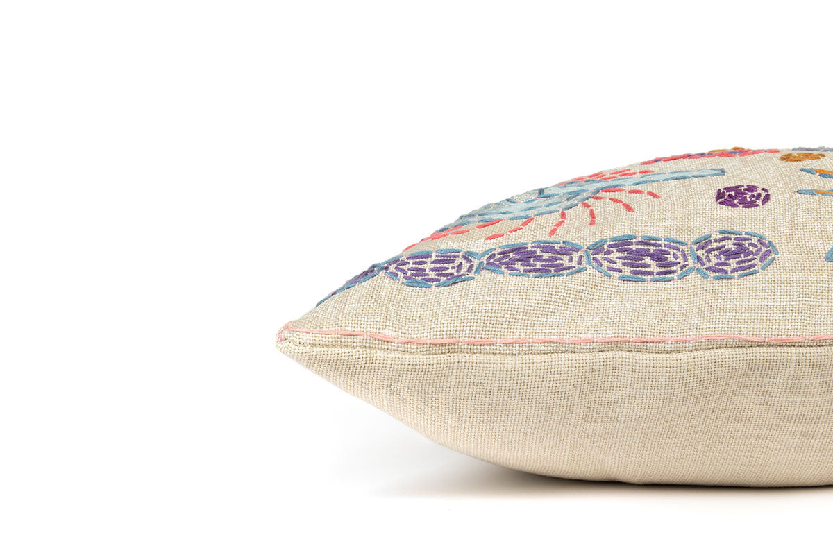 Refugee Craft Group Trees Side Cushion