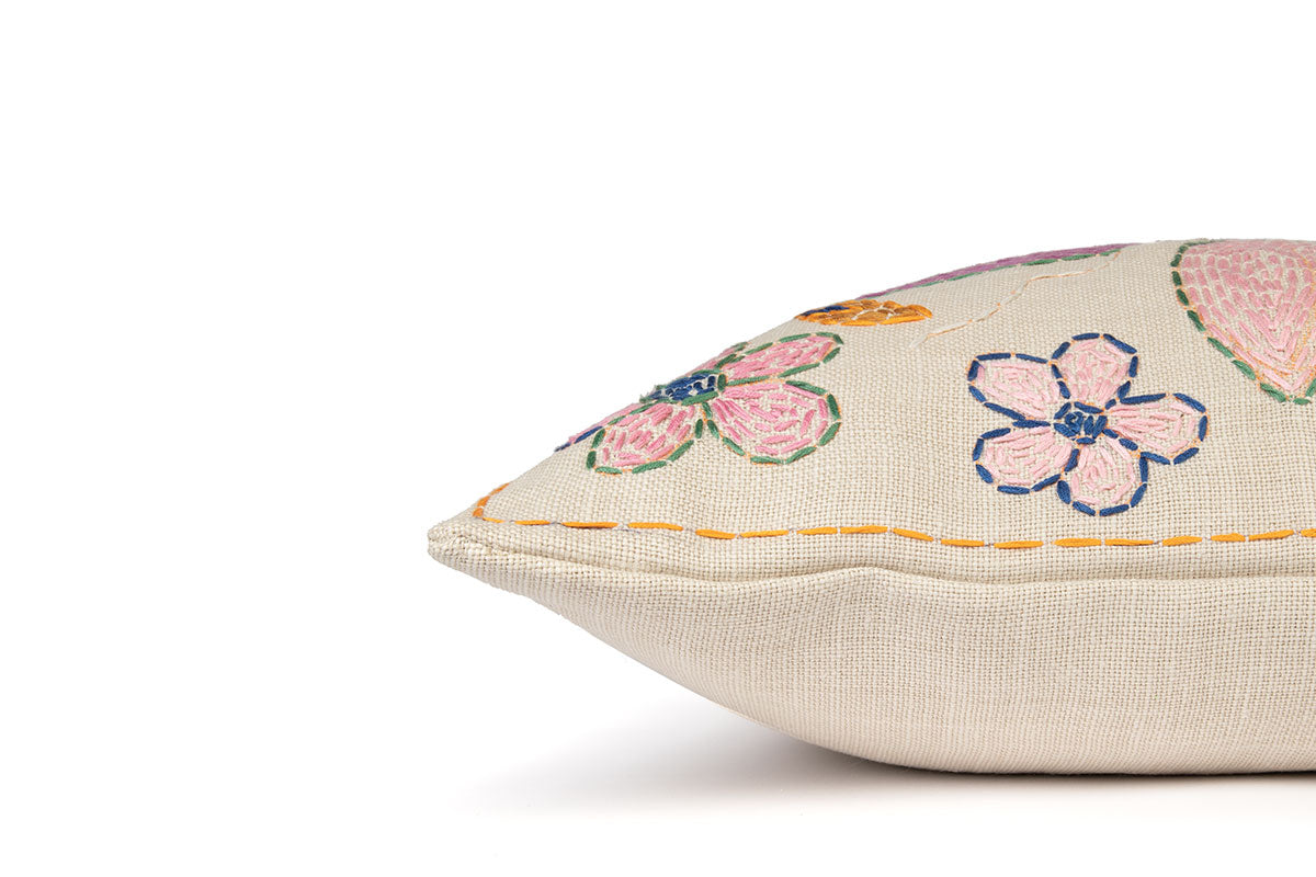 Refugee Craft Group Marguerite Daisy Side Cushion