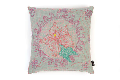 Refugee Craft Group Pink Lily Cushion