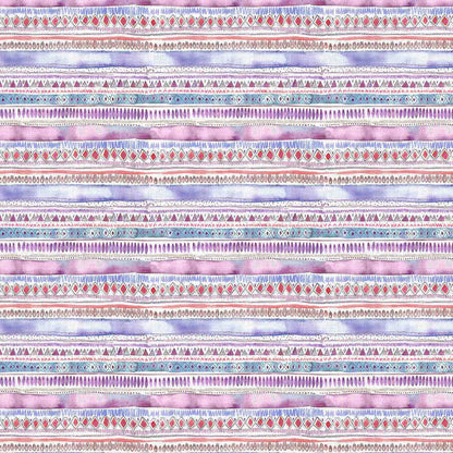 Carnival Stripe Blossom Fabric