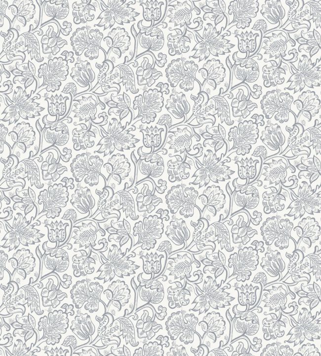 Jacobean Fabric - Gray