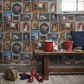At The Art Gallery Wallpaper - Teal - The Graduate Collection