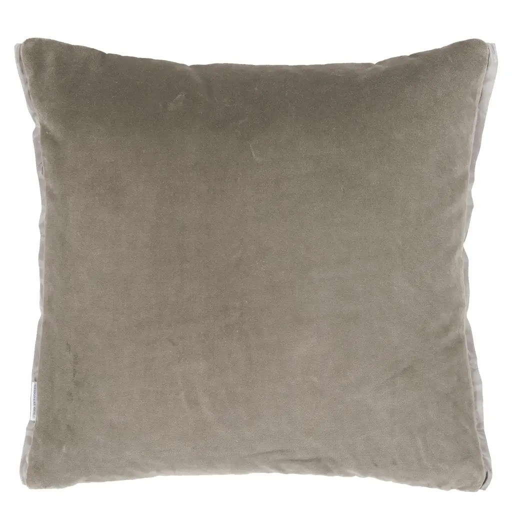 Cassia Cord Rose Velvet Cushion - Designers Guild