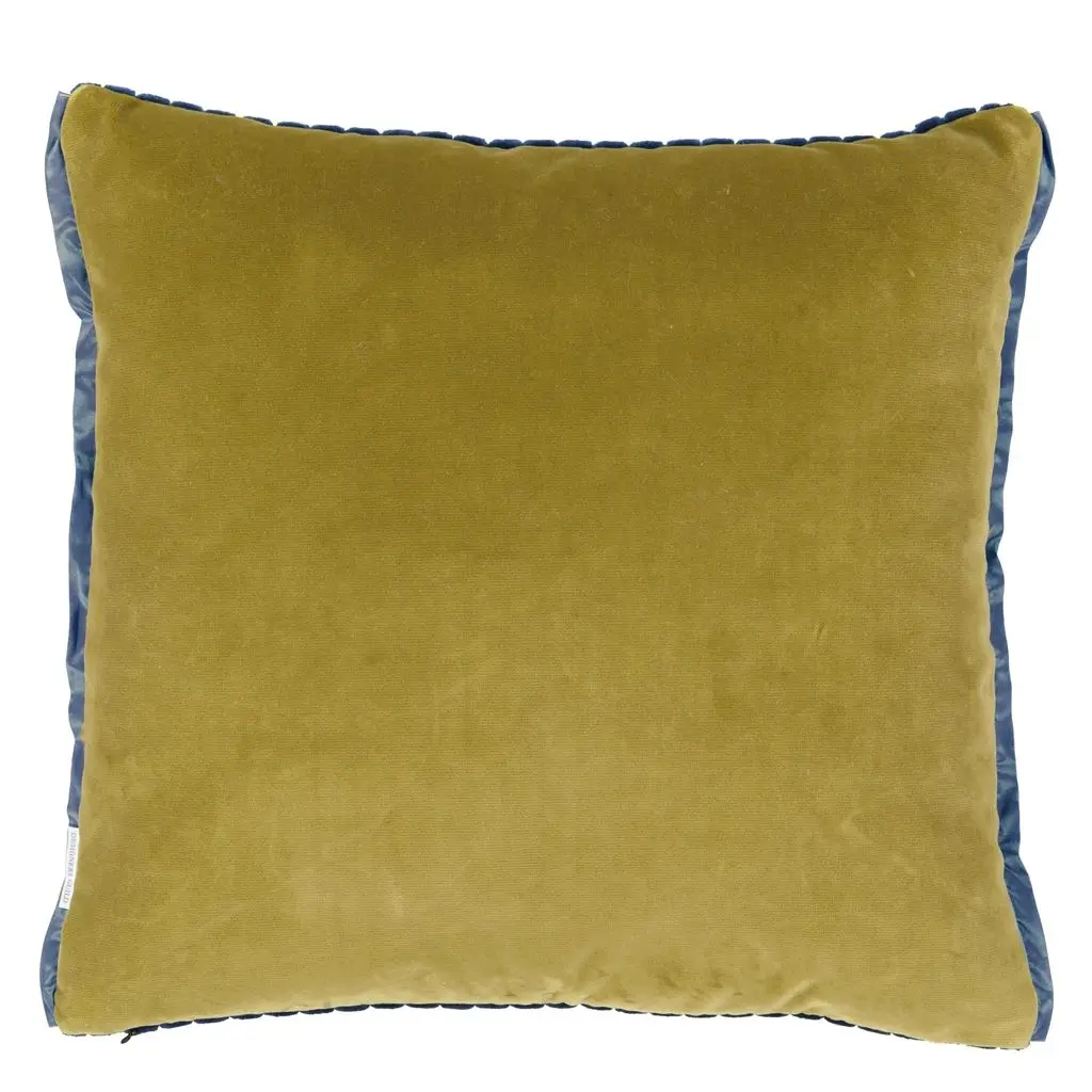 Cassia Cord Indigo Velvet Cushion