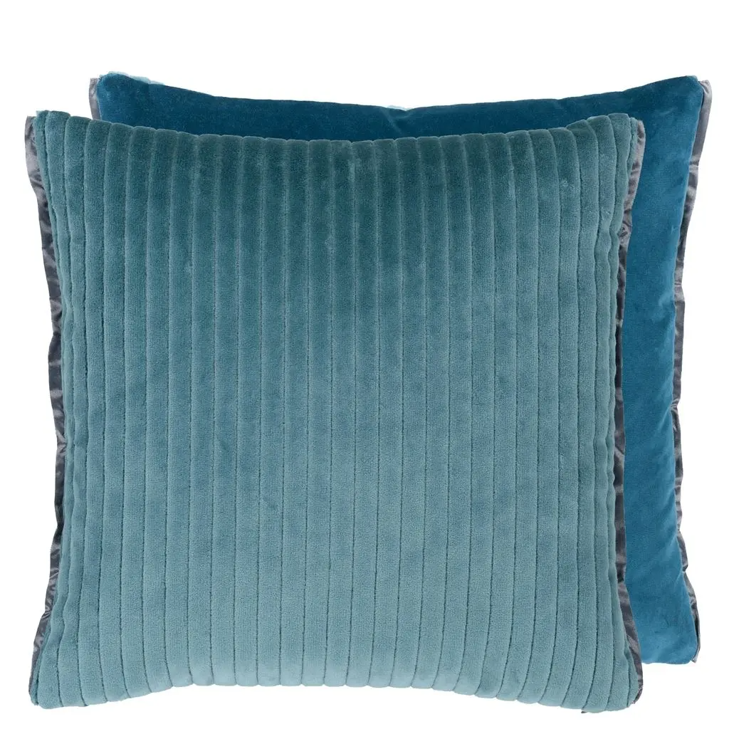 Cassia Cord Mist Velvet Cushion