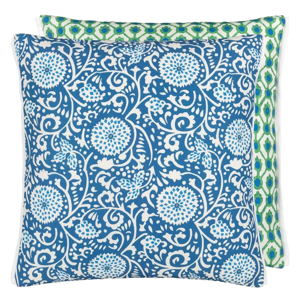 Outdoor Shaqui Prussian Cushion - Designers Guild