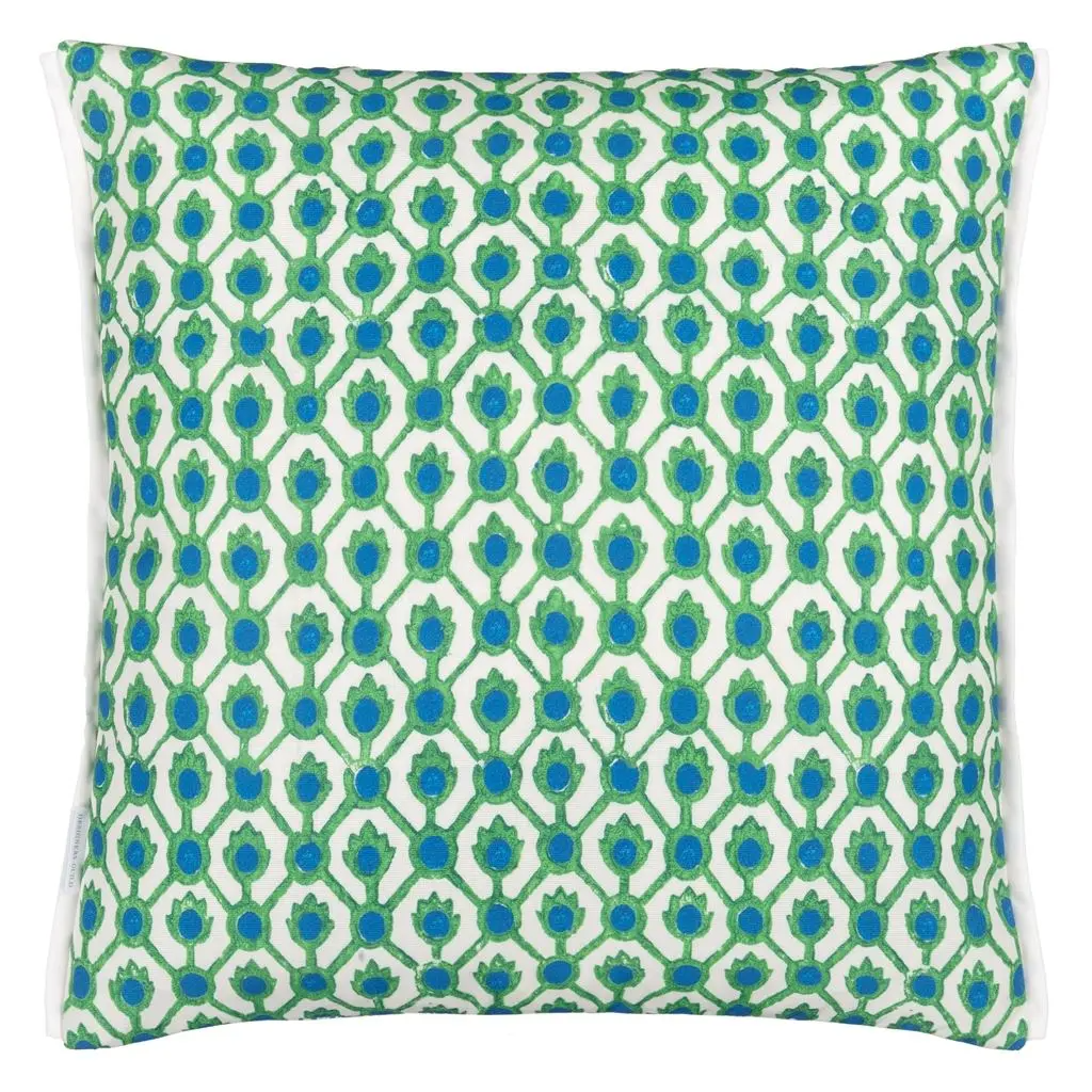 Outdoor Shaqui Prussian Cushion - Designers Guild