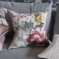Tapestry Flower Eau De Nil Linen Cushion - Designers Guild