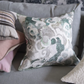 Tapestry Flower Eau De Nil Linen Cushion - Designers Guild