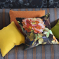 Gertrude Rose Chestnut Velvet Cushion - Designers Guild