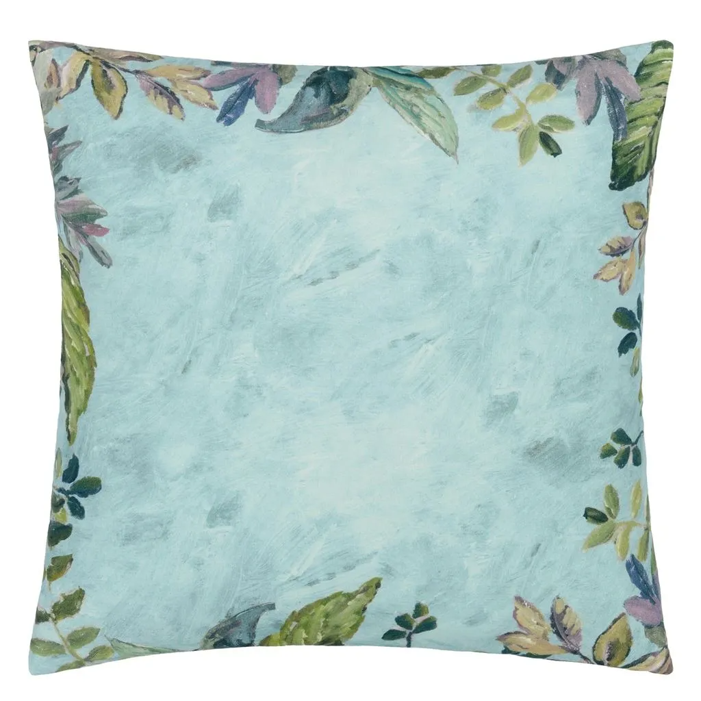 Glynde Eau De Nil Cotton/Linen Cushion