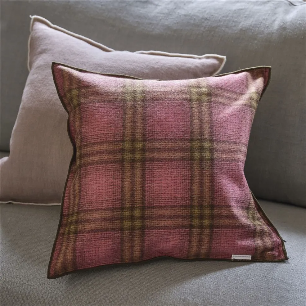 Abernethy Peony Wool Cushion - Designers Guild