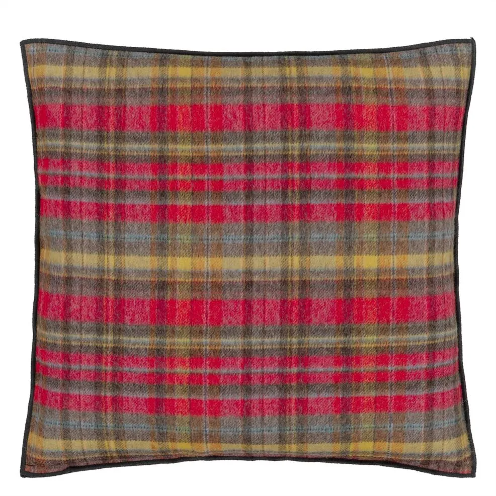 Abernethy Pimento Wool Cushion - Designers Guild