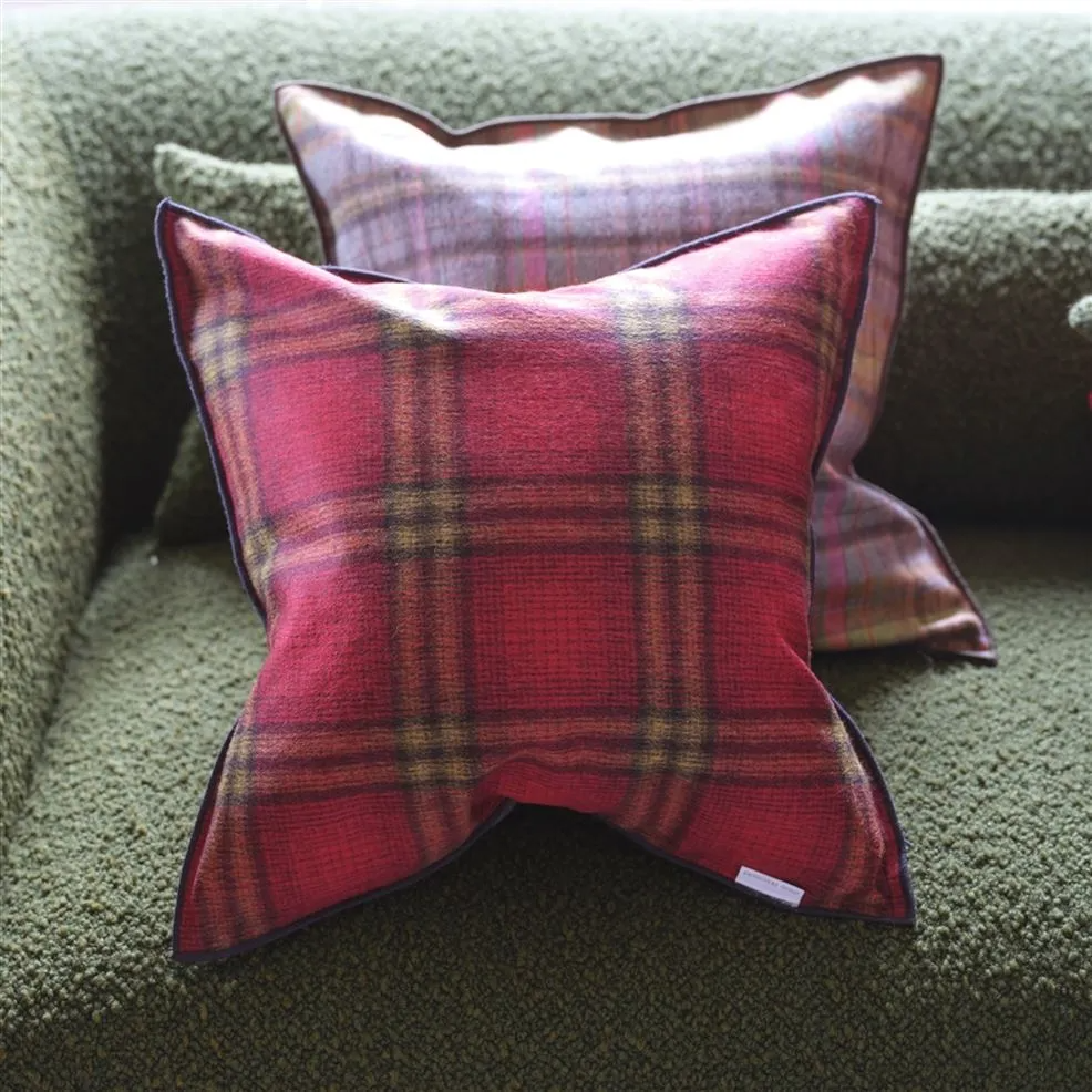 Abernethy Pimento Wool Cushion - Designers Guild
