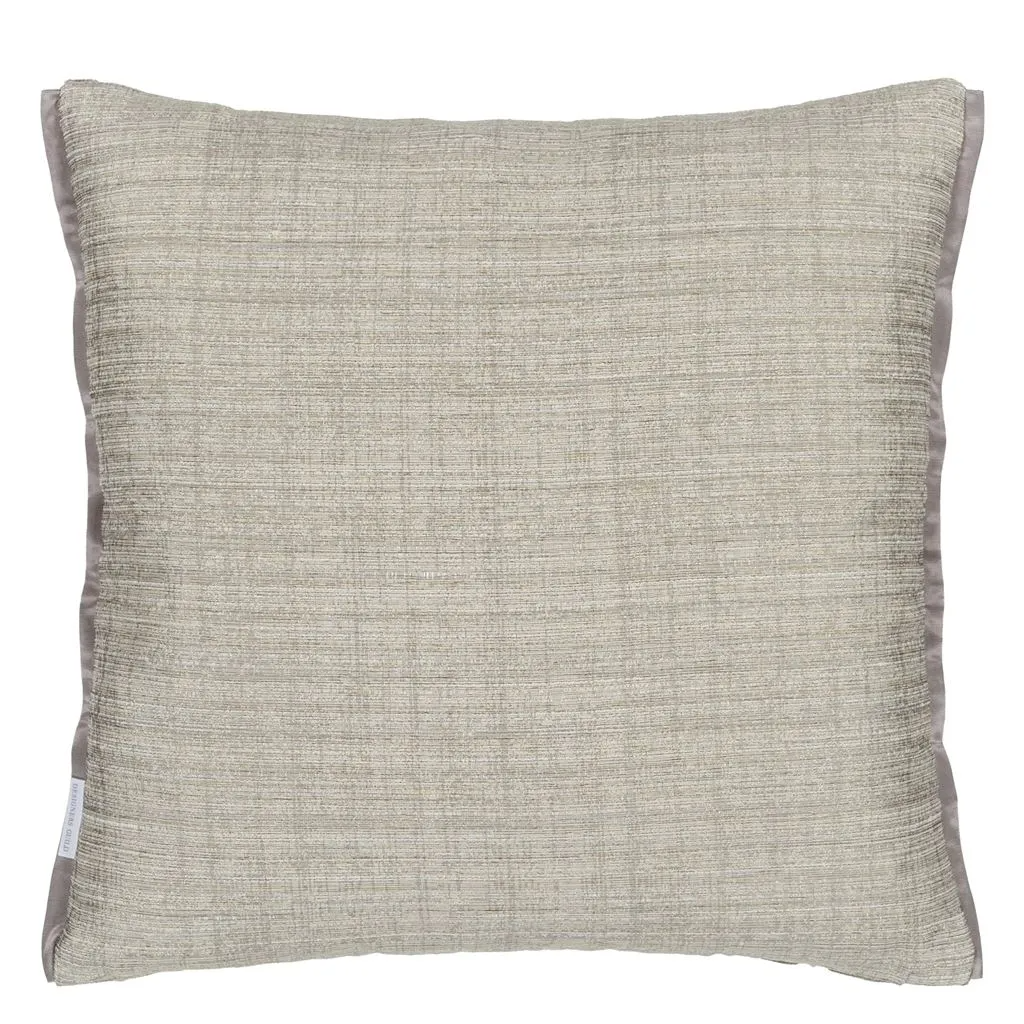 Manipur Graphite Velvet Cushion - Designers Guild
