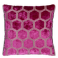 Manipur Fuchsia Velvet Cushion - Designers Guild
