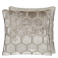 Manipur Dove Velvet Cushion - Designers Guild