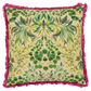 Ikebana Damask Fuchsia Embroidered Cotton Cushion - Designers Guild