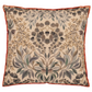 Ikebana Damask Coral Cotton Cushion