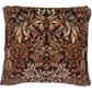 Ikebana Damask Chocolate Velvet Cushion - Designers Guild