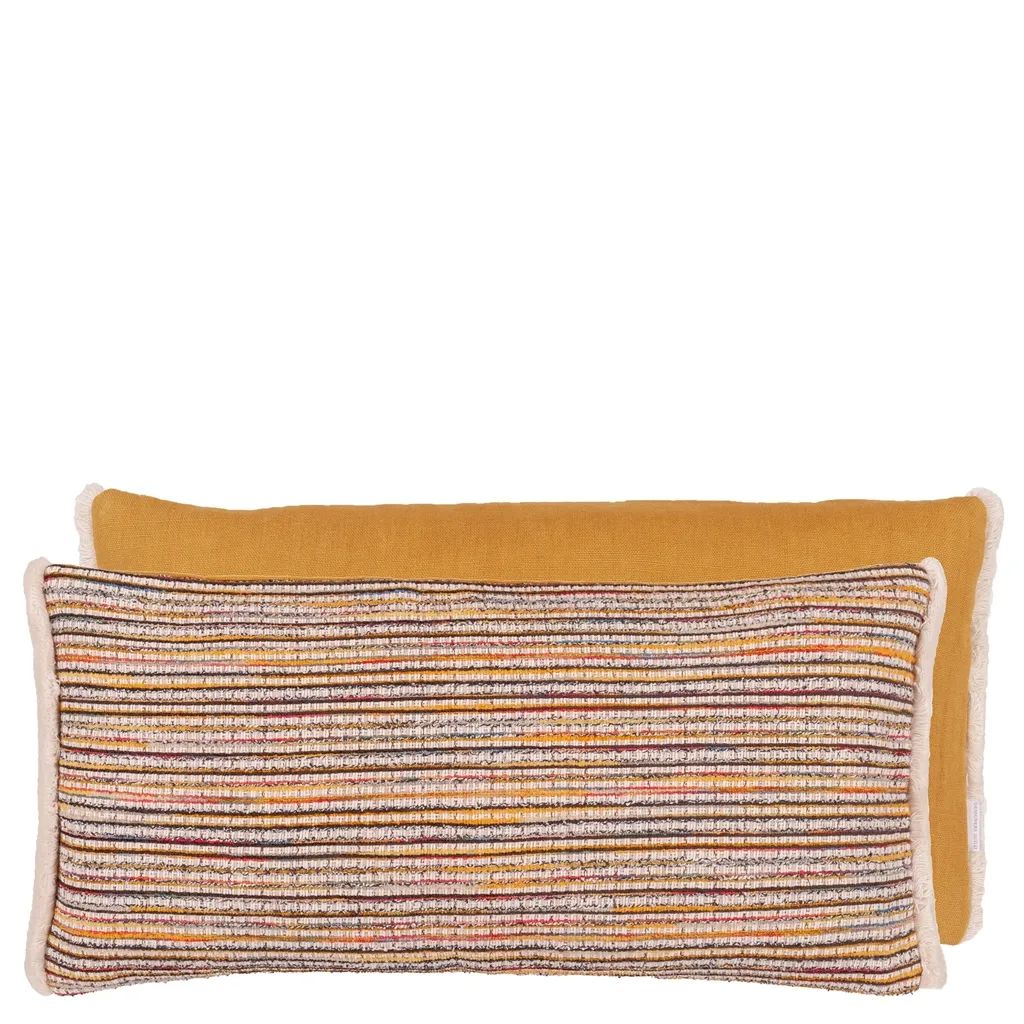 Sakiori Ochre Boucle Cushion - Designers Guild