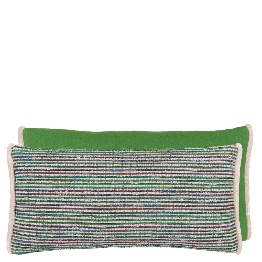 Sakiori Cobalt Boucle Cushion - Designers Guild
