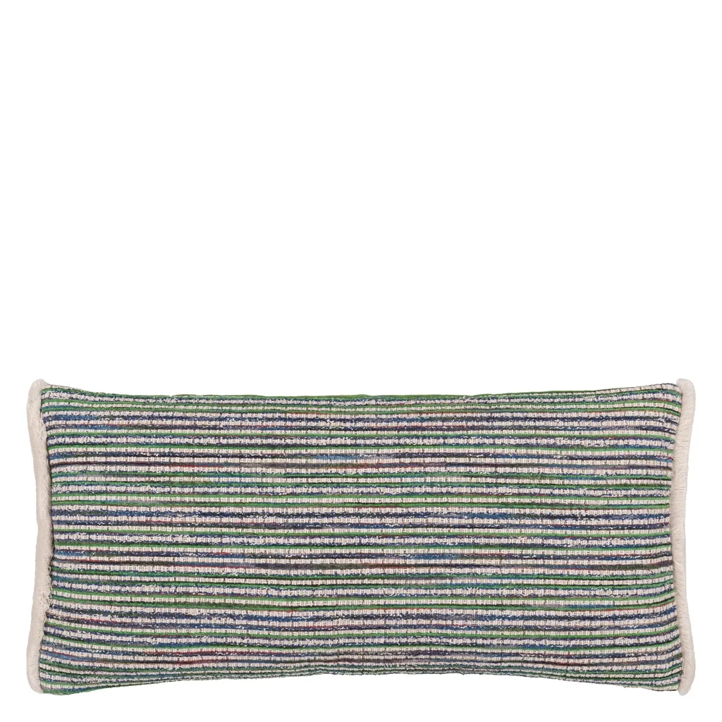Sakiori Cobalt Boucle Cushion - Designers Guild
