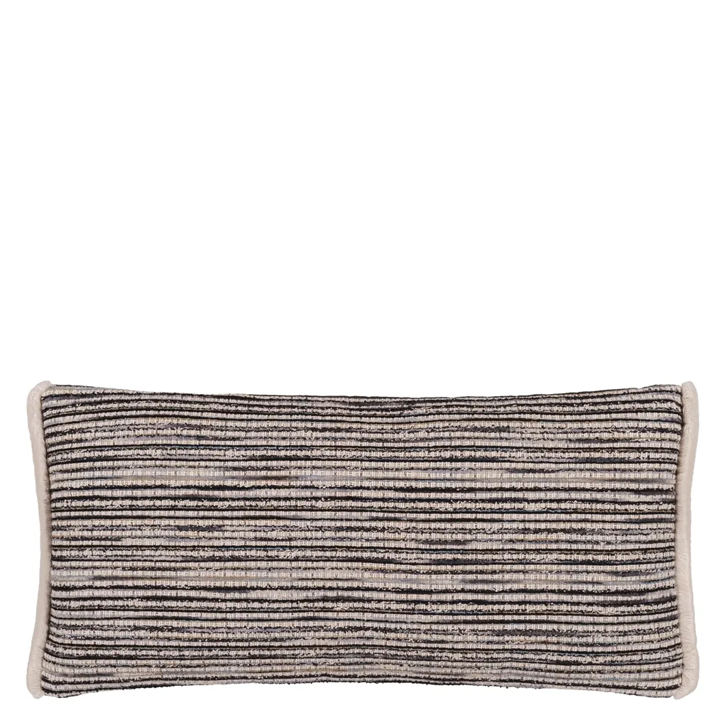 Sakiori Graphite Boucle Cushion - Designers Guild