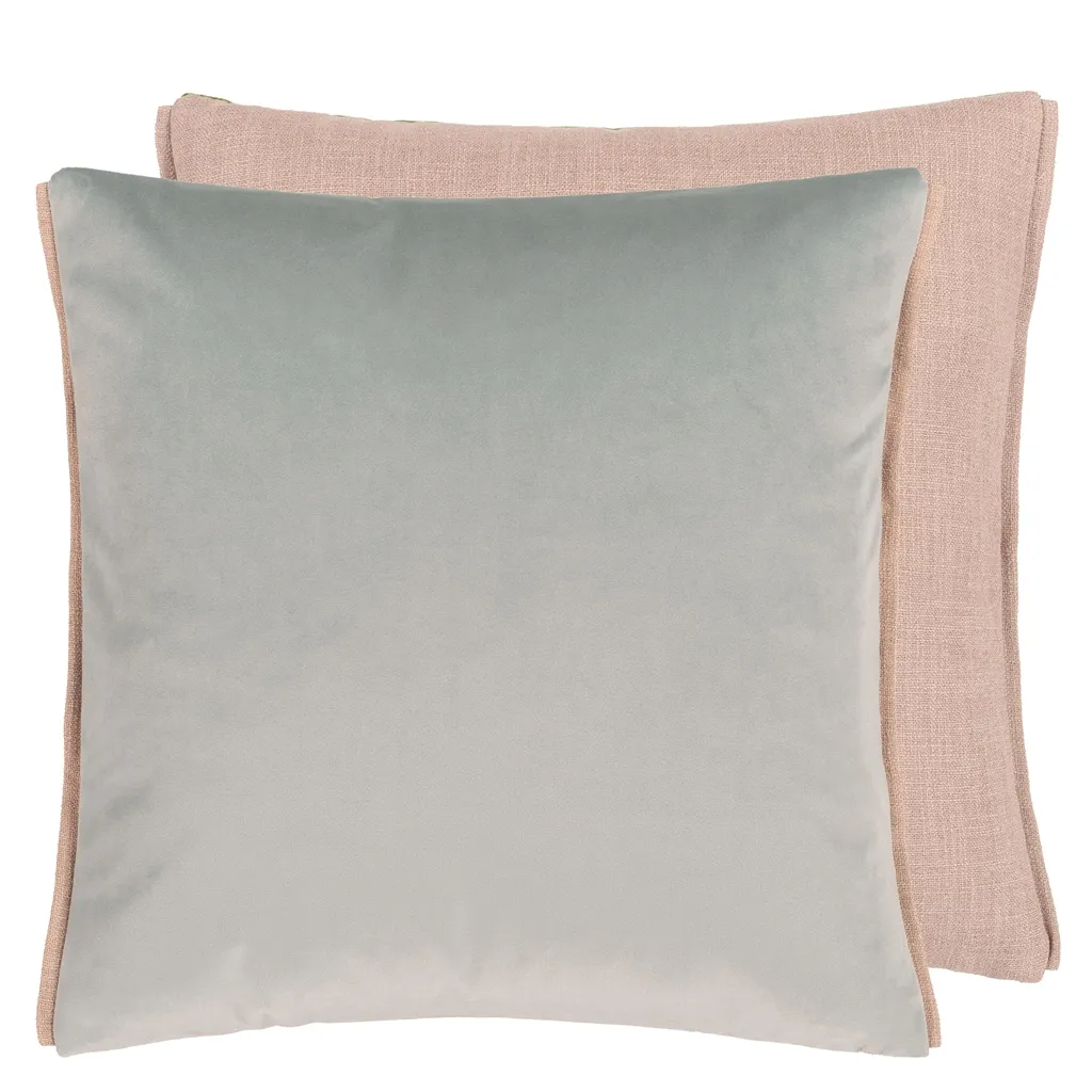 Velluto Duck Egg Velvet Cushion - Designers Guild