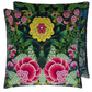 Brocart Decoratif Velours Noir Cushion - Designers Guild