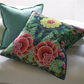 Brocart Decoratif Velours Noir Cushion - Designers Guild