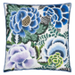 Rose De Damas Cobalt Cotton Cushion - Designers Guild