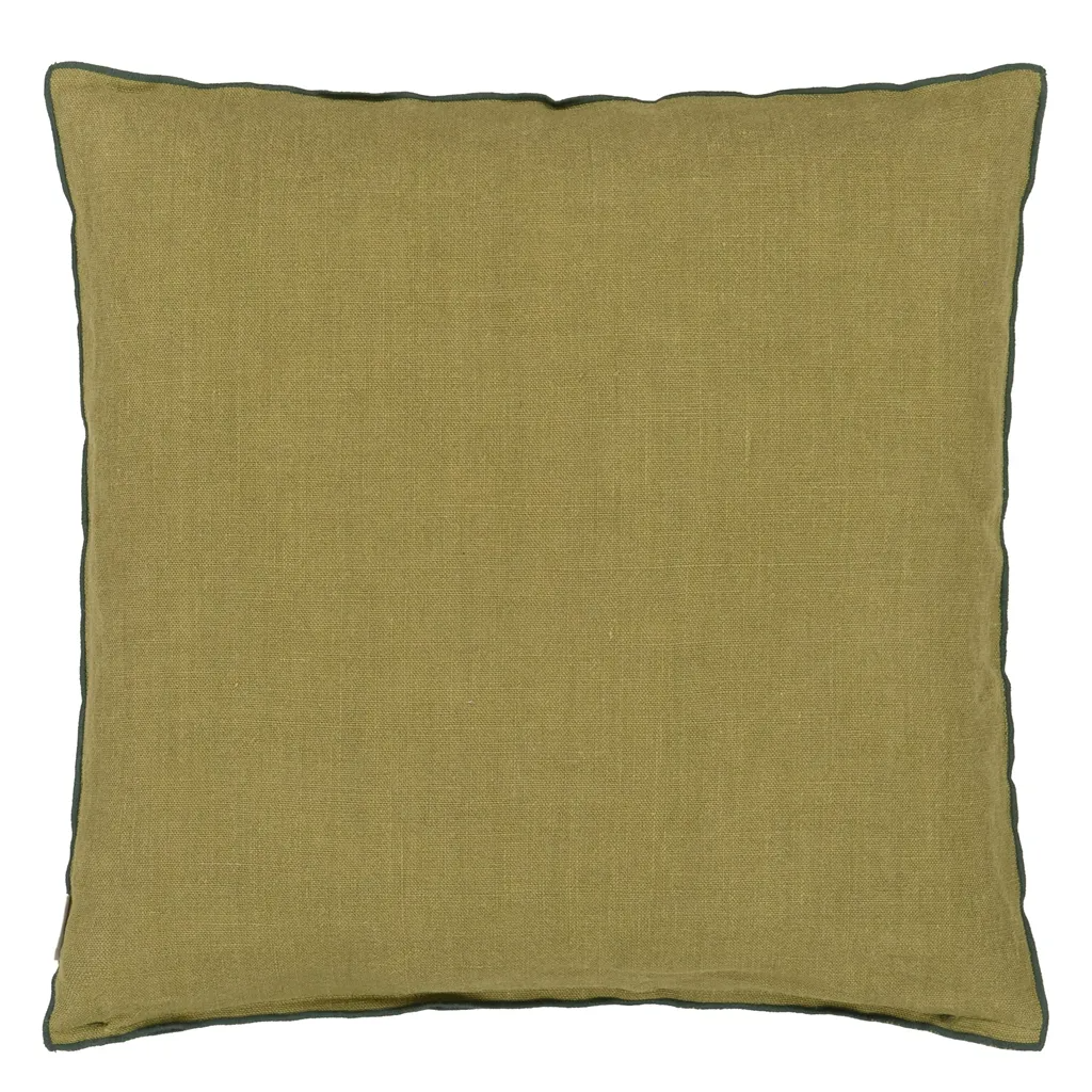 Rose De Damas Jade Cotton/Linen Cushion - Designers Guild