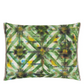 Parquet Batik Forest Cotton Cushion - Designers Guild