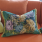 Fleurs D Artistes Velours Vintage Green Cushion - Designers Guild