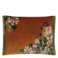 Fleurs D Artistes Velours Terracotta Cushion - Designers Guild