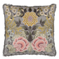 Brocart Decoratif Embroidered Sepia Cotton Cushion - Designers Guild