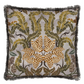 Brocart Decoratif Embroidered Sepia Cotton Cushion - Designers Guild