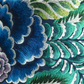 Rose De Damas Embroidered Indigo Cotton Cushion - Designers Guild