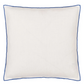 Brera Lino Alabaster & Cobalt Linen Cushion