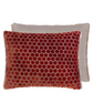Jabot Pimento Velvet Cushion - Designers Guild