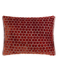 Jabot Pimento Velvet Cushion - Designers Guild